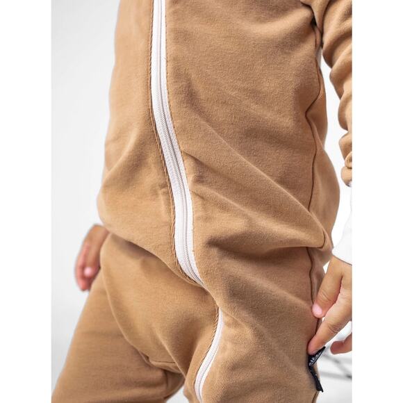 Little Bipsy 2-Way Zip Romper Nutmeg Brown Size 9-12 Months - Picture 6 of 7